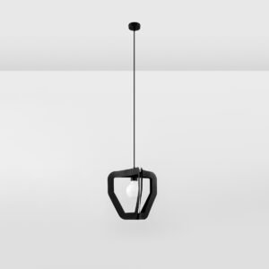 Pendant Lamp Tres Black Modern Single Pendants Great Lighting UK Ltd