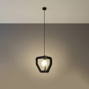 Pendant Lamp Tres Black Modern Single Pendants Great Lighting UK Ltd
