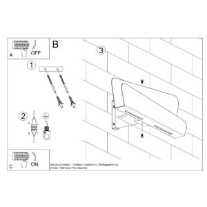 Wall Lamp Bascia White Box Wall Lights Great Lighting UK Ltd