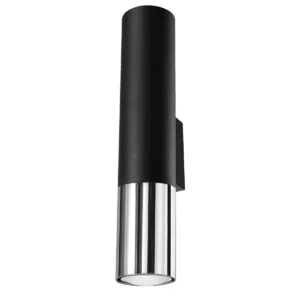 Loopez Wall Light - Black / Chrome Black & Chrome Lights Great Lighting UK Ltd