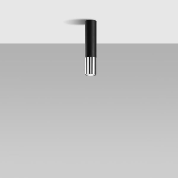 Ceiling Lamp Loopez Black/chrome Modern Ceiling Lights Great Lighting UK Ltd