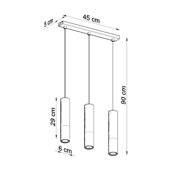 Pendant Lamp Loopez 3l Black/chrome Modern Pendant Lights Great Lighting UK Ltd