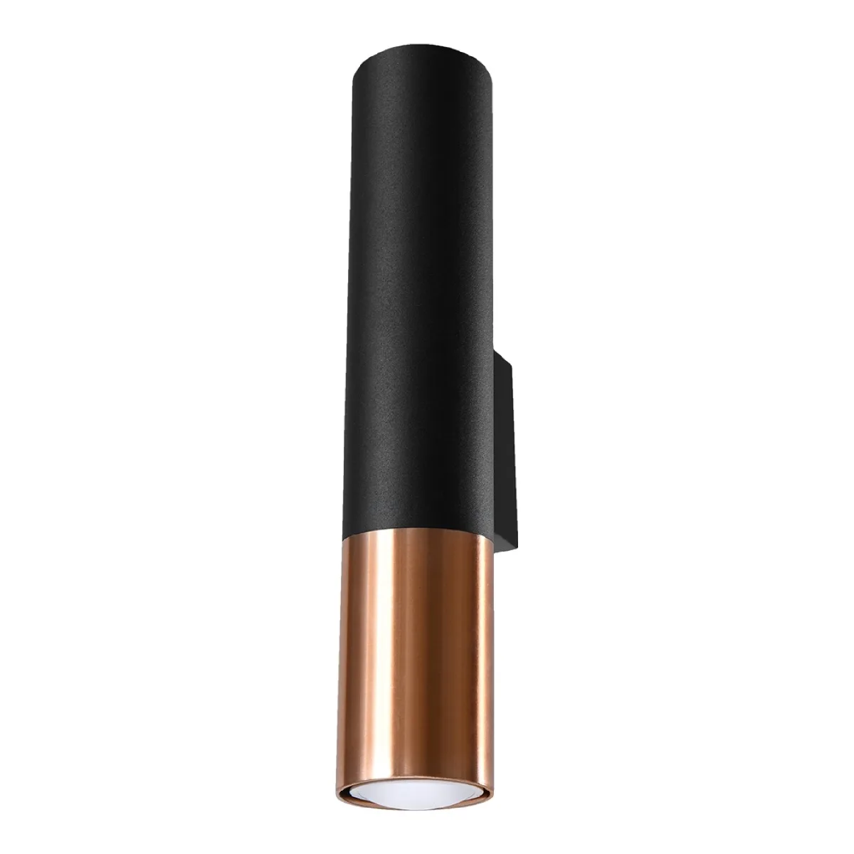 Loopez Wall Light - Black / Copper Double Wall Lights Great Lighting UK Ltd