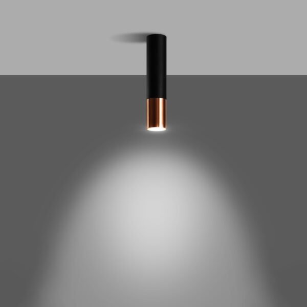 Ceiling Lamp Loopez Black/copper Modern Ceiling Lights Great Lighting UK Ltd