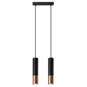 Pendant Lamp Loopez 2 Black/copper