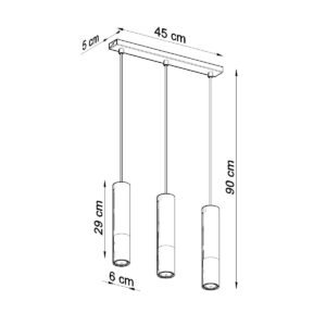 Pendant Lamp Loopez 3l Black / Copper Multi Pendants Great Lighting UK Ltd