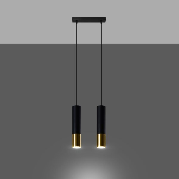 Pendant Lamp Loopez 2 Black/golden - Image 3