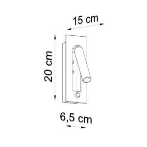 Wall Lamp Enif Black Single Wall Lights Great Lighting UK Ltd