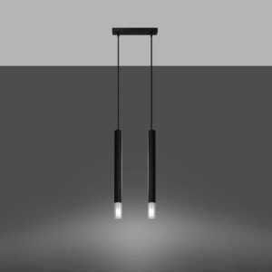 Pendant Lamp Wezyr 2 Black Multi Pendants Great Lighting UK Ltd