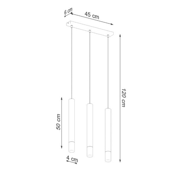 Pendant Lamp Wezyr 3 Black - Image 4
