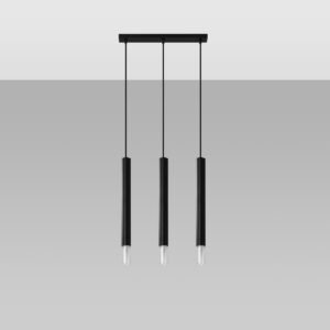 Pendant Lamp Wezyr 3 Black Multi Pendants Great Lighting UK Ltd