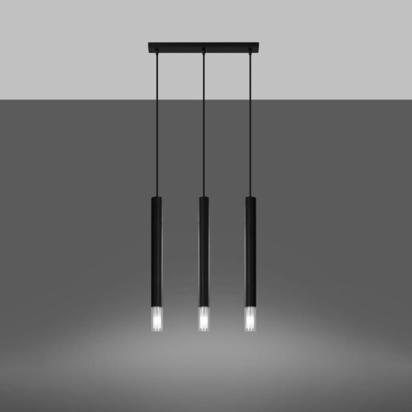 Pendant Lamp Wezyr 3 Black - Image 3