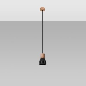 Pendant Lamp Qubic Black Modern Single Pendants Great Lighting UK Ltd
