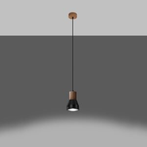 Pendant Lamp Qubic Black Modern Single Pendants Great Lighting UK Ltd
