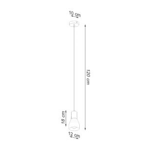Pendant Lamp Qubic Grey Modern Single Pendants Great Lighting UK Ltd