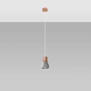 Pendant Lamp Qubic Grey Modern Single Pendants Great Lighting UK Ltd