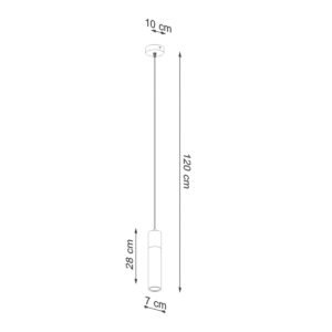 Pendant Lamp Zane 1 Grey Modern Single Pendants Great Lighting UK Ltd