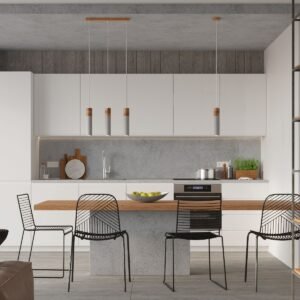 Pendant Lamp Zane 1 Grey Modern Single Pendants Great Lighting UK Ltd
