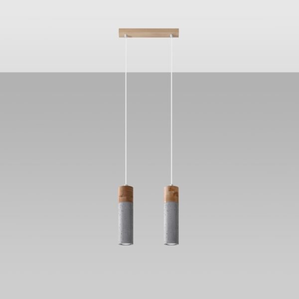 Pendant Lamp Zane 2 Grey - Image 2