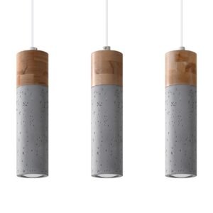 Pendant Lamp Zane 3 Grey