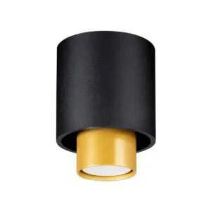 Ceiling Lamp Nesi Black Modern Single Ceiling Lights Great Lighting UK Ltd