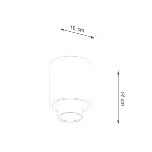Ceiling Lamp Nesi Black Single Ceiling Lights Great Lighting UK Ltd