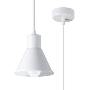Taleja Single Pendant White - E27 Kitchen Pendant Lights Great Lighting UK Ltd