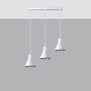 Pendant Lamp Taleja 3 White [es111] Multi Pendants Great Lighting UK Ltd