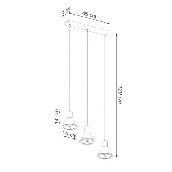Pendant Lamp Taleja 3 Black [es111] - Image 4