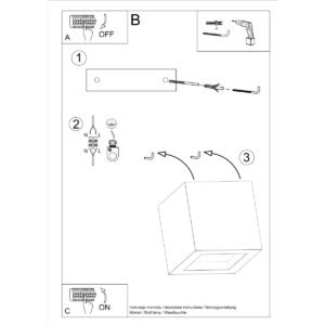 Wall Lamp Leo Concrete Single Wall Lights Great Lighting UK Ltd