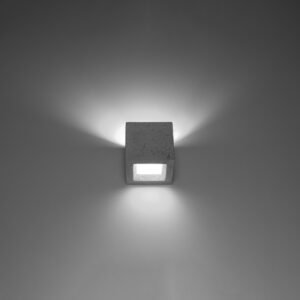Wall Lamp Leo Concrete Single Wall Lights Great Lighting UK Ltd