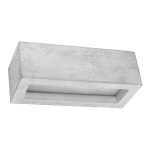 Wall Lamp Vega 30 Concrete Box Wall Lights Great Lighting UK Ltd