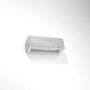 Wall Lamp Vega 30 Concrete Box Wall Lights Great Lighting UK Ltd