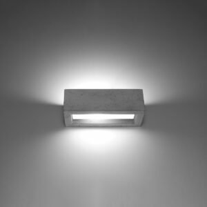 Wall Lamp Vega 30 Concrete Box Wall Lights Great Lighting UK Ltd