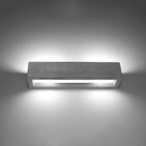 Concrete Wall Light Vega 50 Box Wall Lights Great Lighting UK Ltd