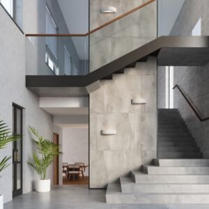 Wall Lamp Atena Concrete Box Wall Lights Great Lighting UK Ltd