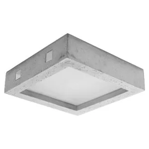 Riza Ceiling Light - Concrete Bedroom Ceiling Lights Great Lighting UK Ltd