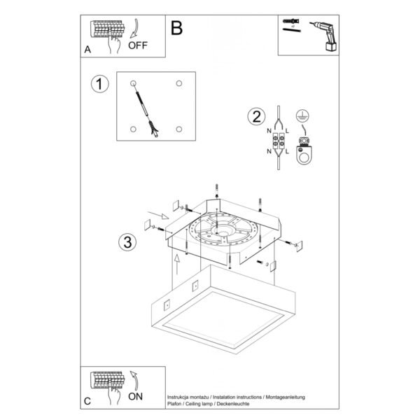 Ceiling Lamp Riza Concrete Modern Ceiling Lights Great Lighting UK Ltd