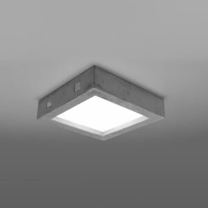 Riza Ceiling Light - Concrete Bedroom Ceiling Lights Great Lighting UK Ltd