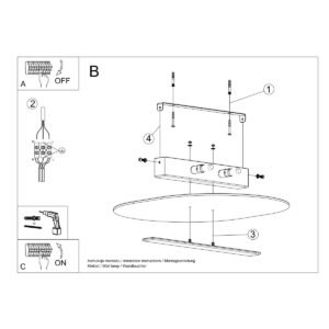 Ceiling Lamp Salia Large Ceiling Lights Great Lighting UK Ltd