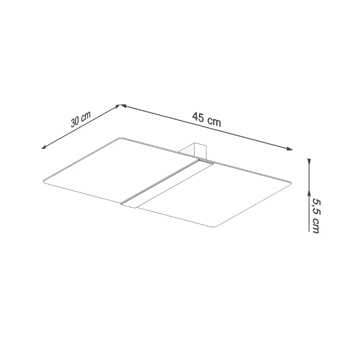Azalia Ceiling or Wall Light - White Panel Wall Lights Great Lighting UK Ltd