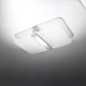 Azalia Ceiling or Wall Light - White Panel Wall Lights Great Lighting UK Ltd