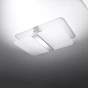 Azalia Ceiling or Wall Light - White Panel Wall Lights Great Lighting UK Ltd