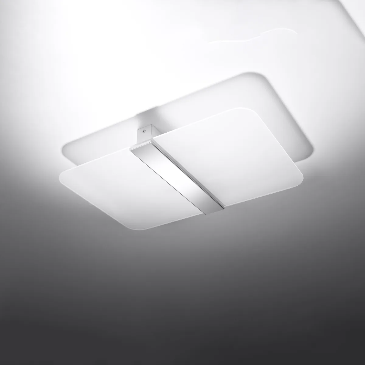 Azalia Ceiling or Wall Light - White Panel Wall Lights Great Lighting UK Ltd