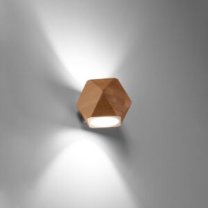 Wall Lamp Woody Natural Wood Single Wall Lights Great Lighting UK Ltd