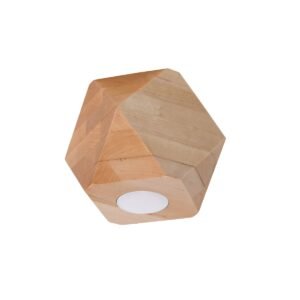 Ceiling Lamp Woody 1 Natural Wood Single Ceiling Lights Great Lighting UK Ltd