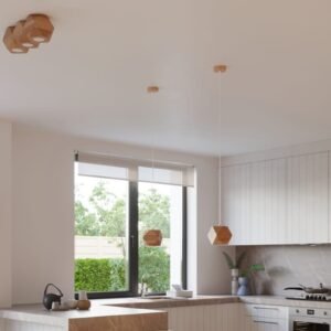 Wooden Pendant Ceiling Light Woody Single Modern Single Ceiling Lights Great Lighting UK Ltd