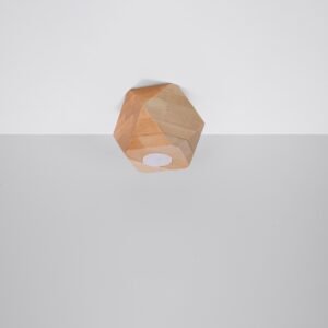 Ceiling Lamp Woody 1 Natural Wood Single Ceiling Lights Great Lighting UK Ltd
