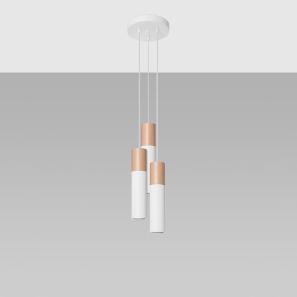 Pendant Lamp Pablo 3p White - Image 2