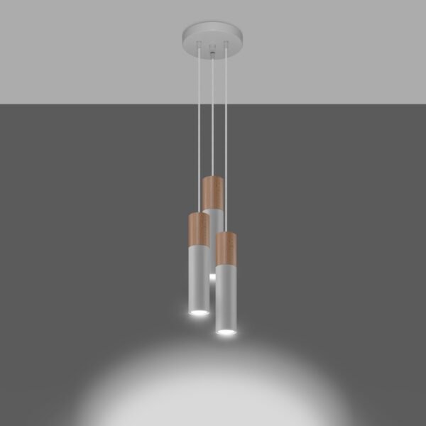 Pendant Lamp Pablo 3p White - Image 3